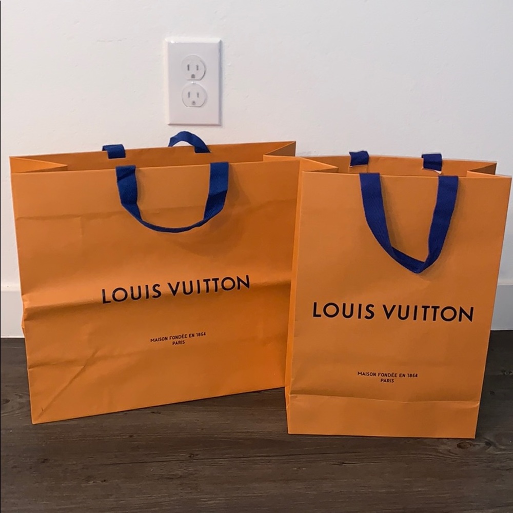 2 Louis Vuitton Shopping Bags